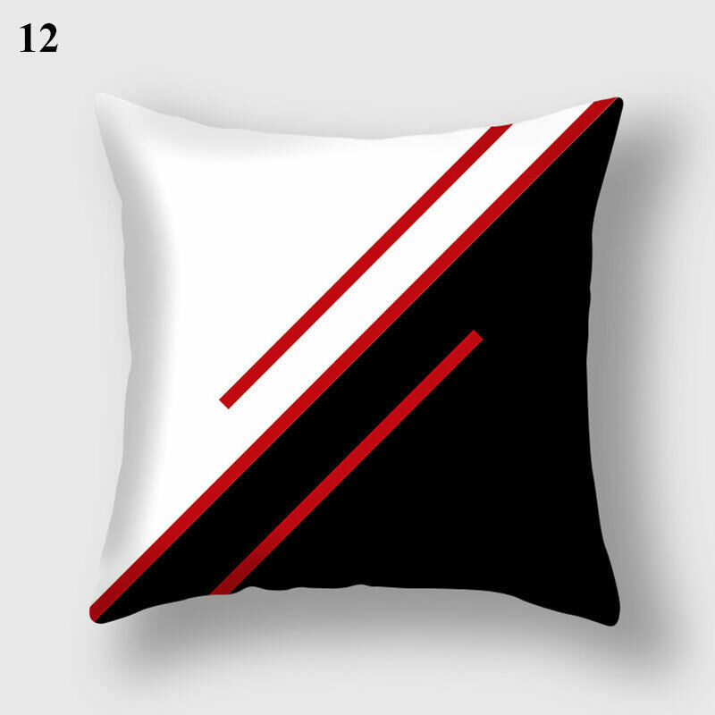 18" Abstract Art Cushion Cover Pillow Case - Multi-Colored Polyester