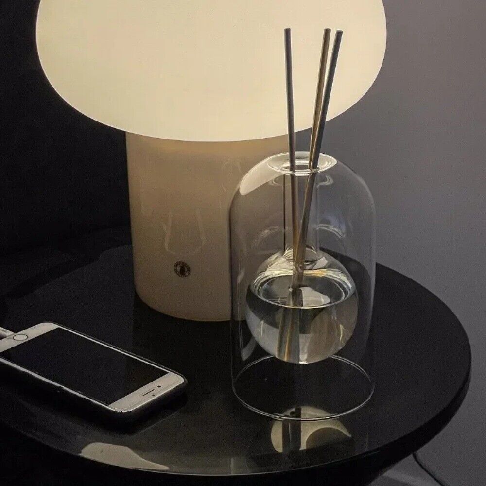 Elegant Glass and Wood Scent Diffuser with Essential Oil Sticks