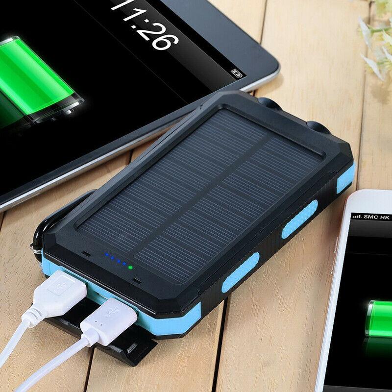 20000mAh Waterproof Solar Power Bank with Dual USB Ports