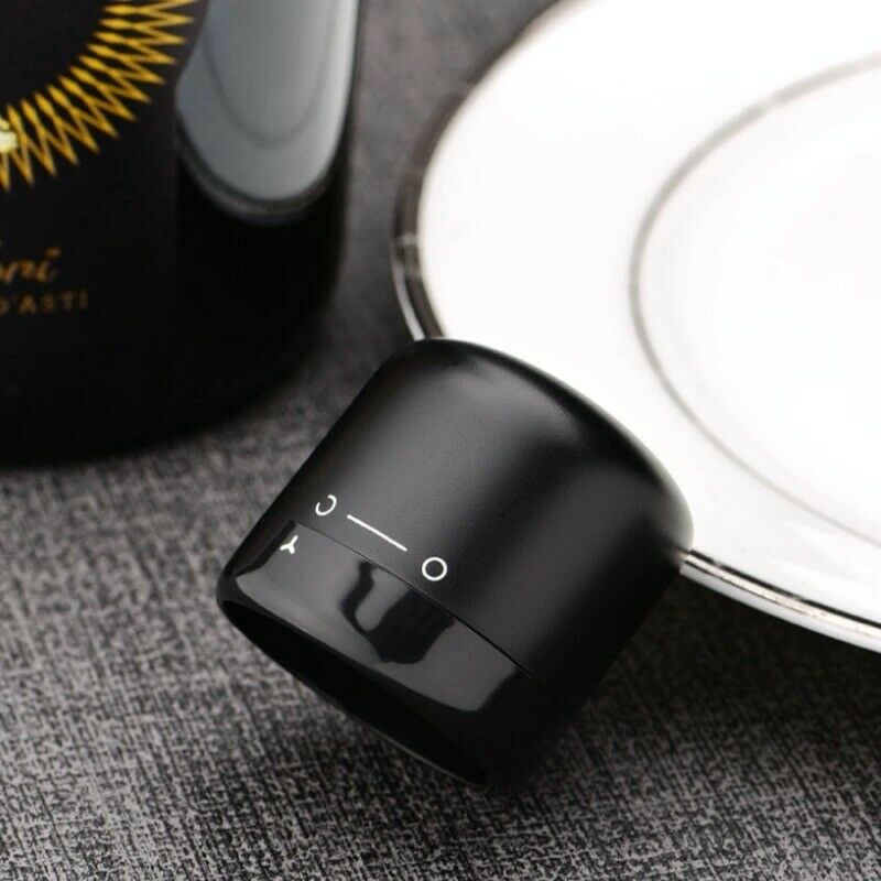 Reusable Silicone Wine and Champagne Bottle Stopper with Twist-Lock Seal