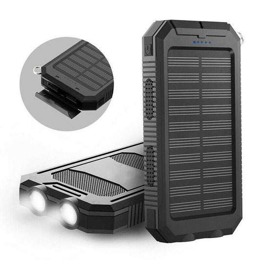 20000mAh Waterproof Solar Power Bank with Dual USB Ports