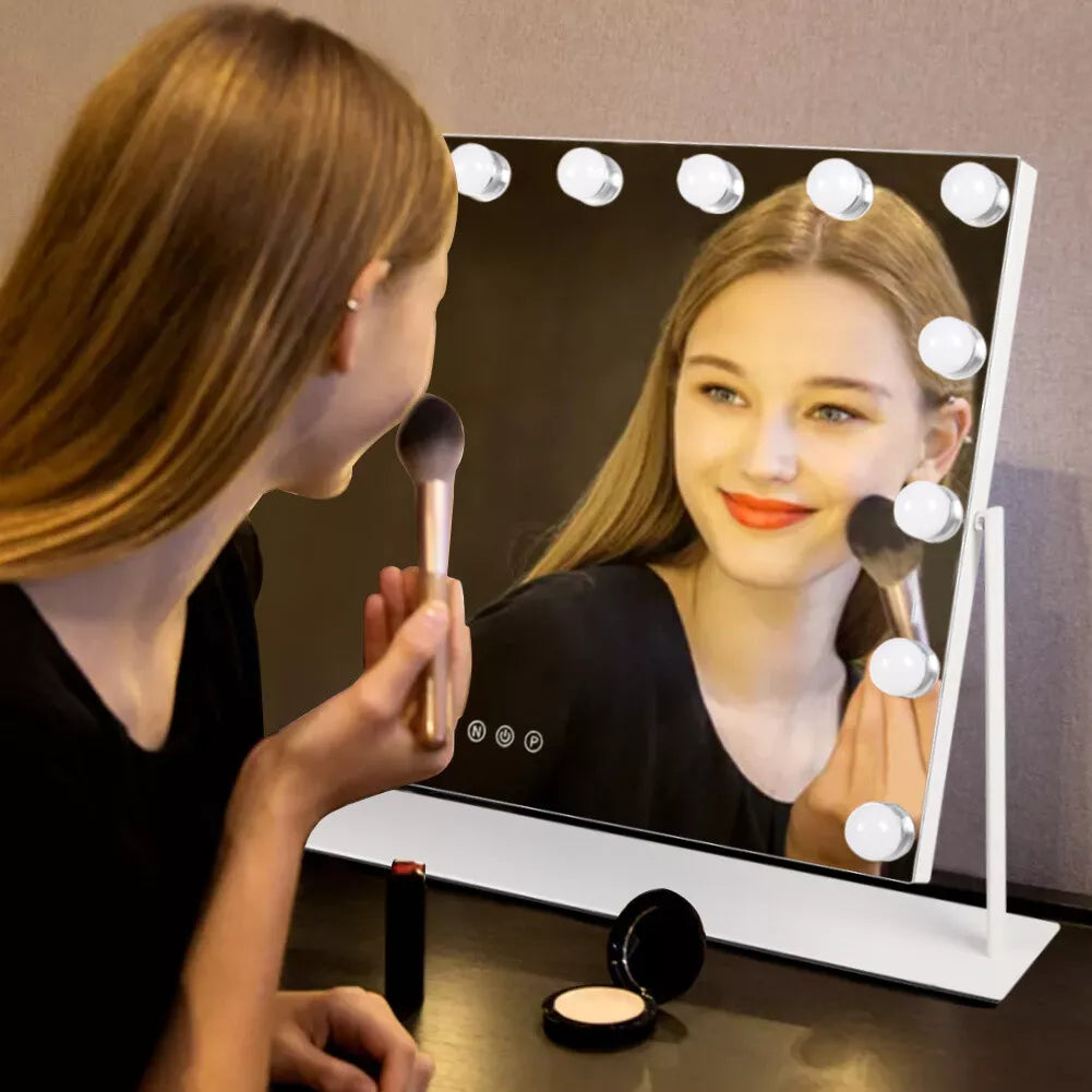 Dimmable LED Mirror Lighting with Adjustable Brightness and Color Temperature