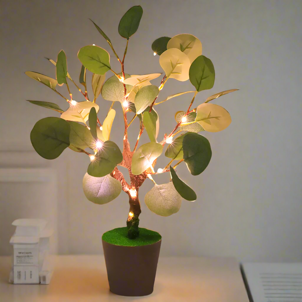 LED Night Light with Christmas Branches and USB Power