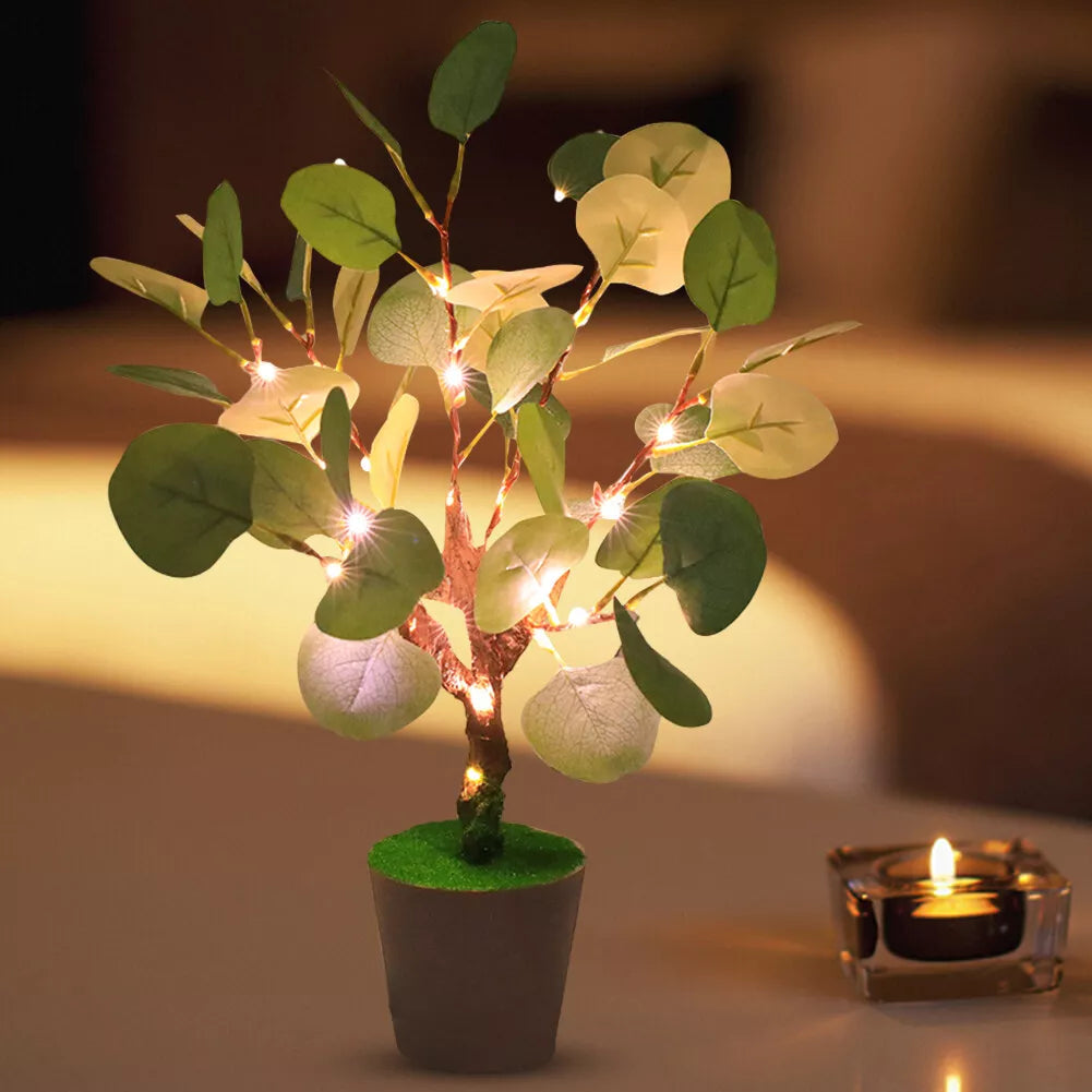 LED Night Light with Christmas Branches and USB Power