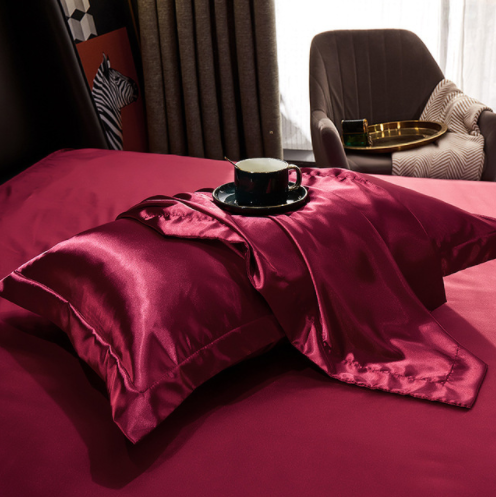 Silk Satin Pillowcases Hypoallergenic Cooling Soft Bedding Covers