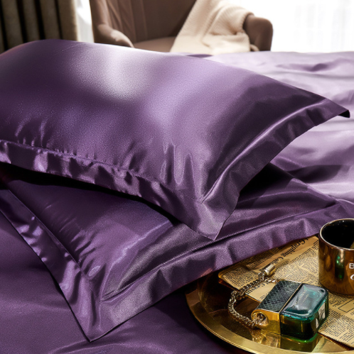 Silk Satin Pillowcases for Sensitive Skin - Hypoallergenic Cooling Cushion Covers