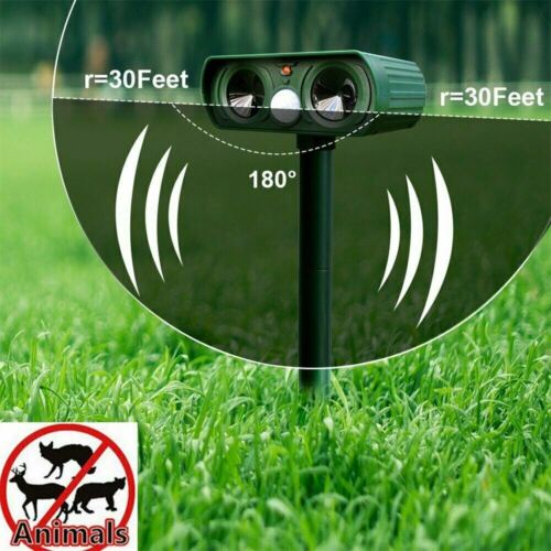Ultrasonic Solar Powered Animal Pest Repeller