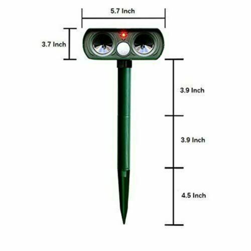 Solar Ultrasonic Animal Repeller with Motion Sensor for Outdoor Pest Control