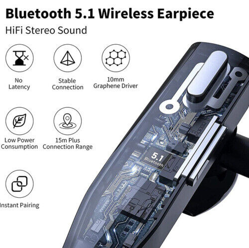 Wireless Bluetooth Noise Cancelling Earbuds with Hands-Free Mic