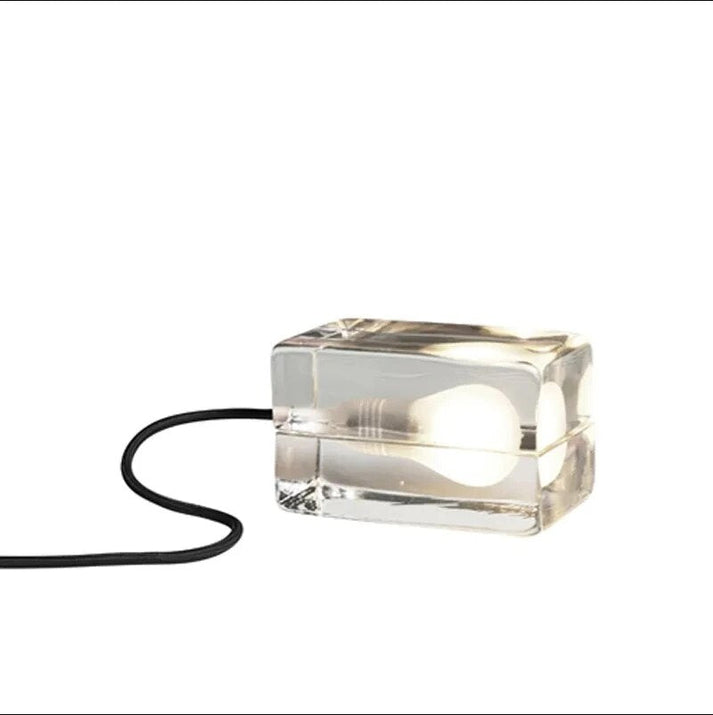 Glare-Free LED Glass Table Lamp - Modern Crystal Design
