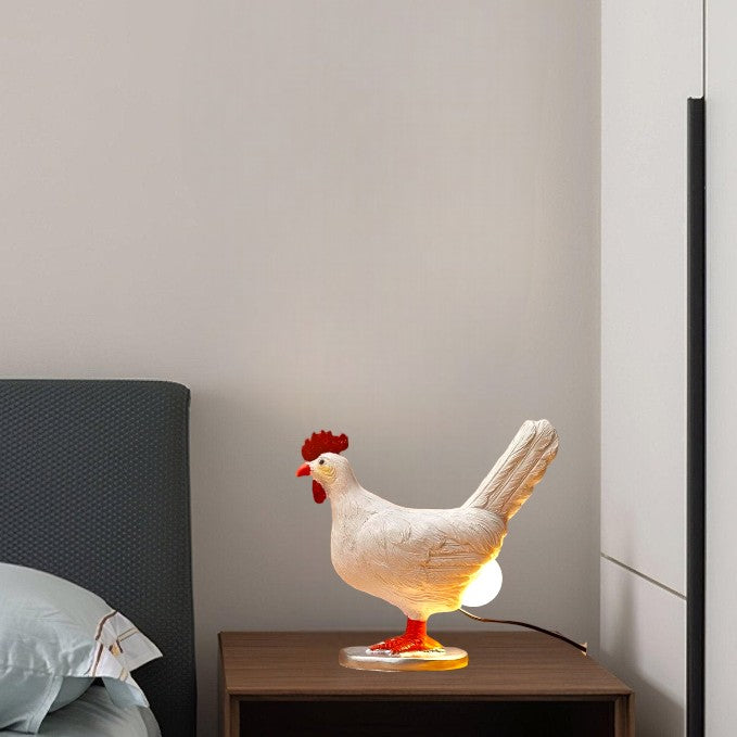 Chicken-Shaped Resin LED Night Light