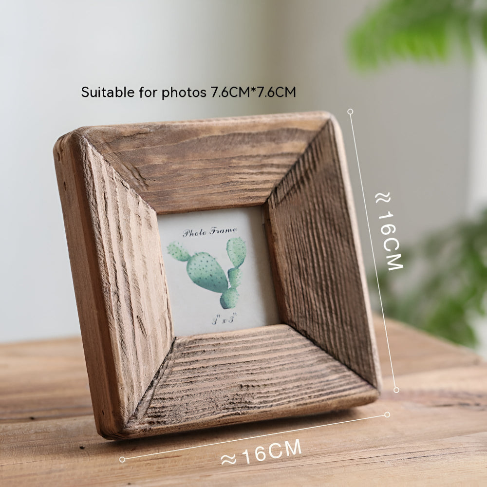 Rustic Solid Wood Picture Frames Set