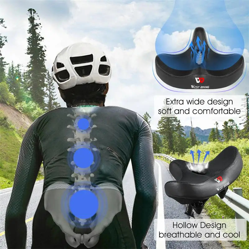 Padded Ergonomic Saddle for Road and Mountain Bikes