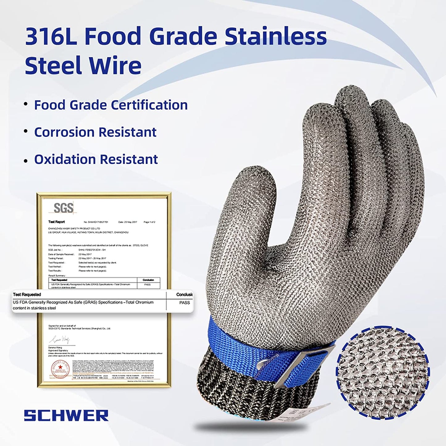 Cut Resistant Gloves for Kitchen and Oyster Handling