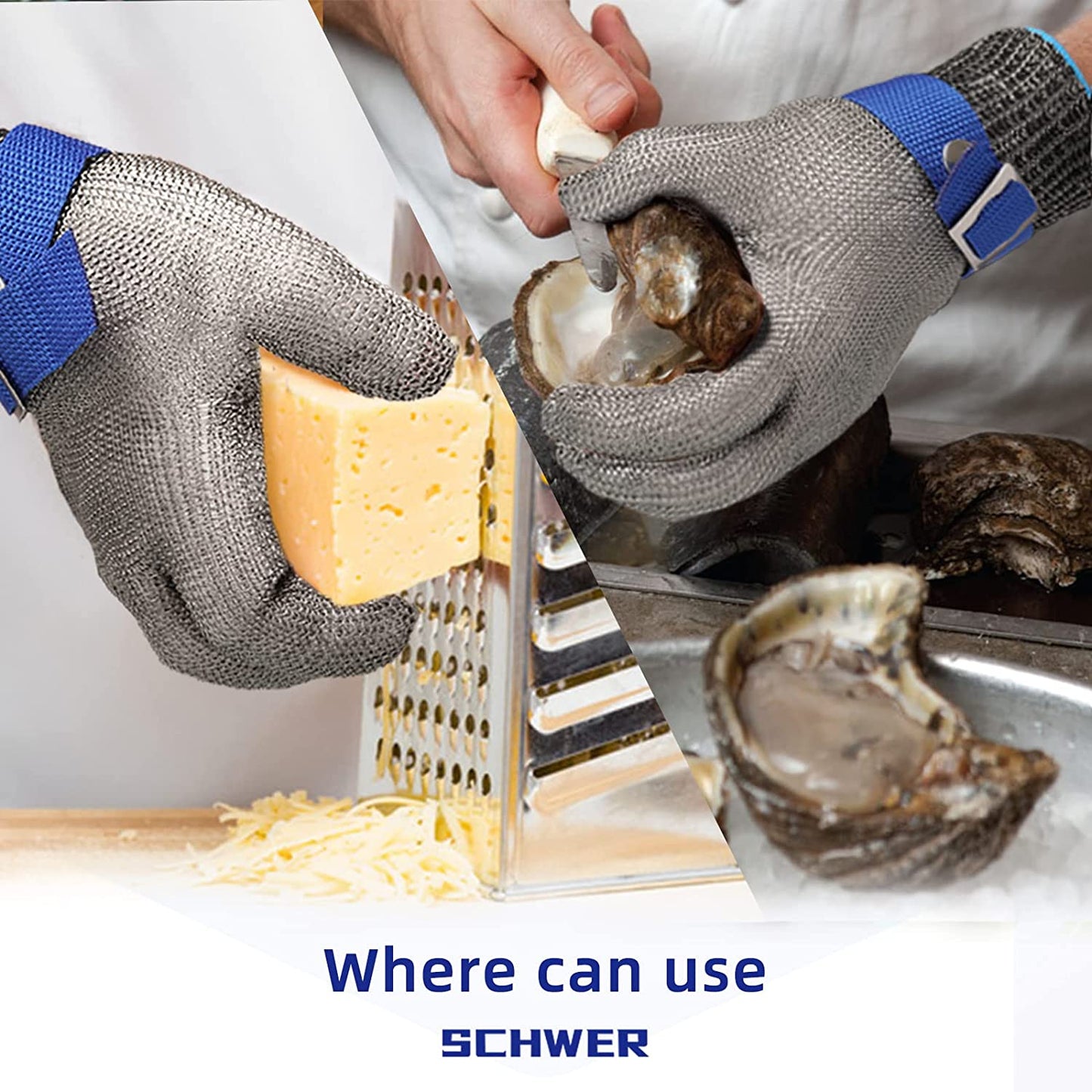 Cut Resistant Gloves for Kitchen and Oyster Handling