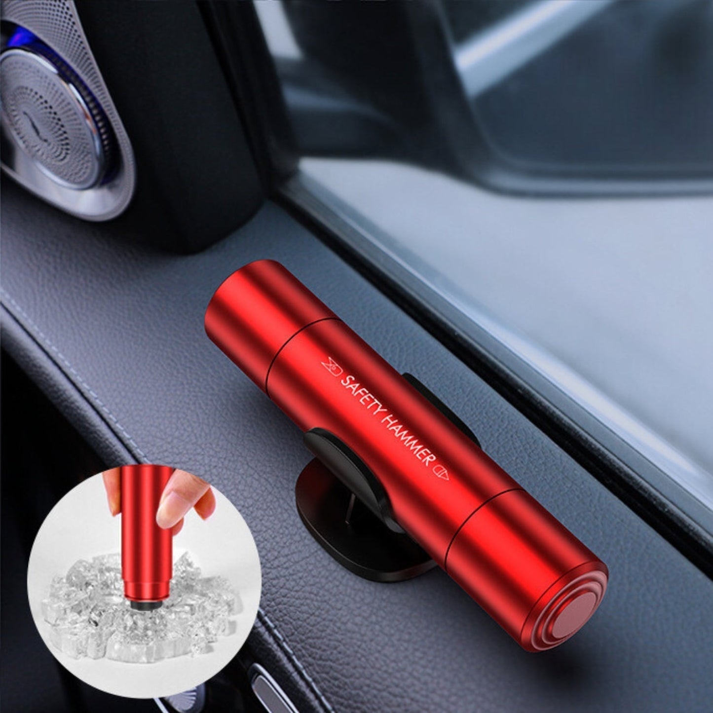 2-in-1 Emergency Tool with Glass Breaker and Safety Cutter