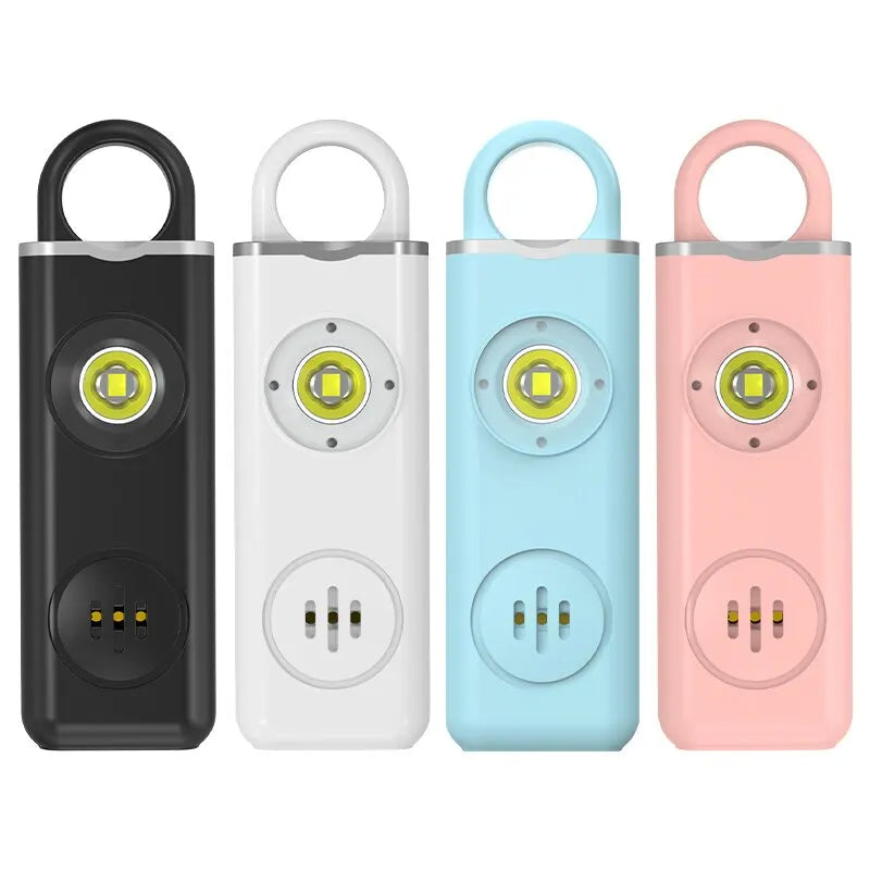 Personal Safety Alarm Keychain with 130 dB Siren and Flashlight