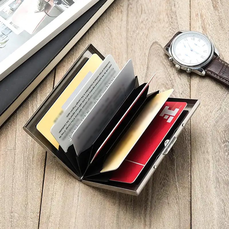 Slim RFID Card Holder for 6 Cards - Compact and Secure