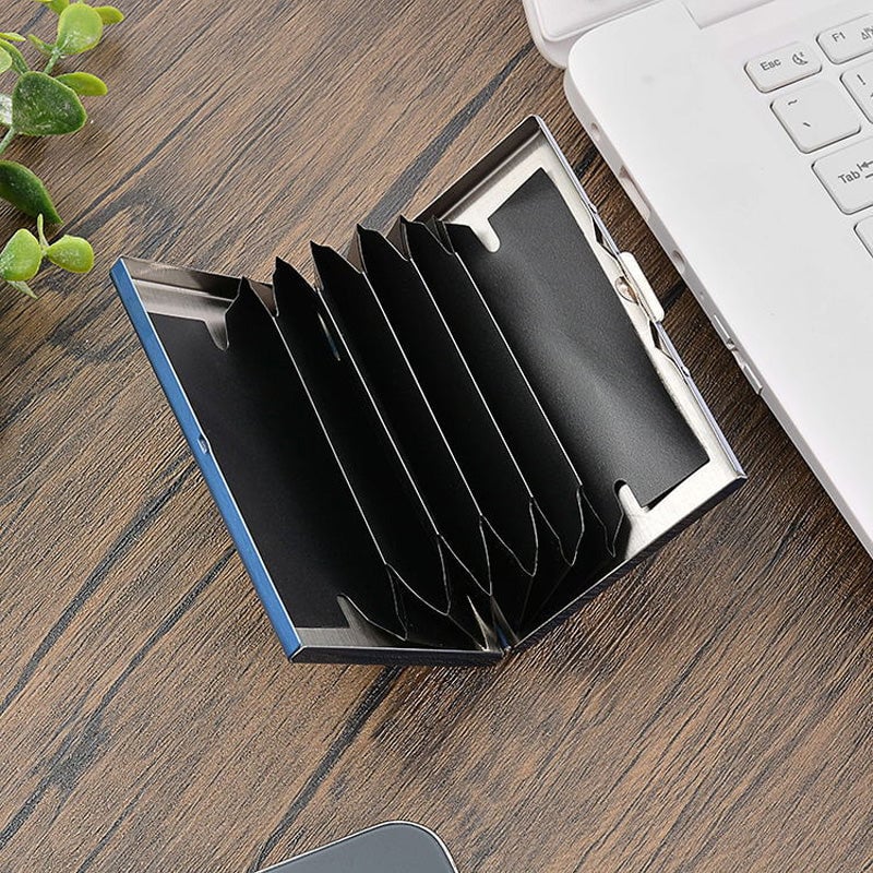 Slim RFID Card Holder for 6 Cards - Compact and Secure