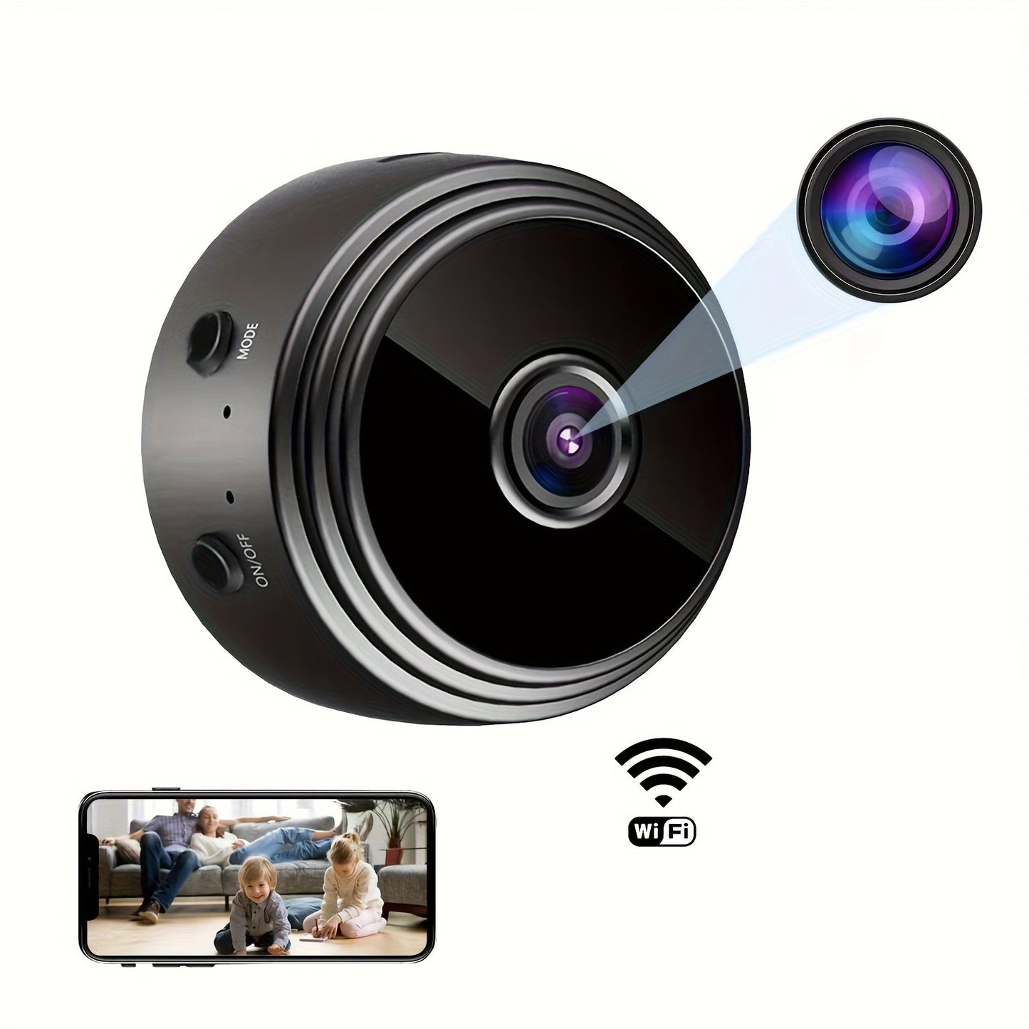 Rechargeable Indoor Wireless Surveillance Camera
