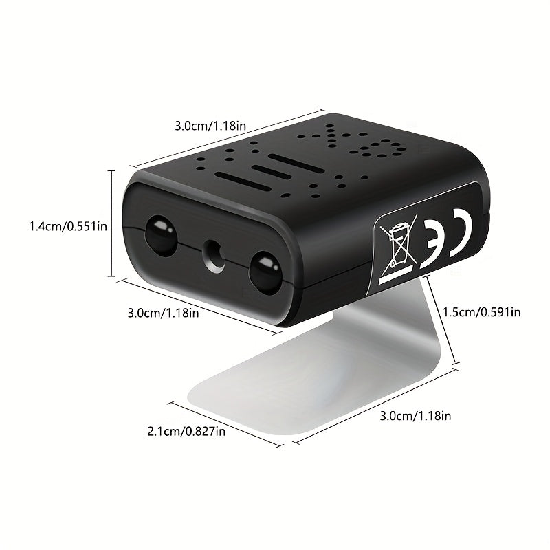 Portable 720p Mini Surveillance Camera with Local Recording