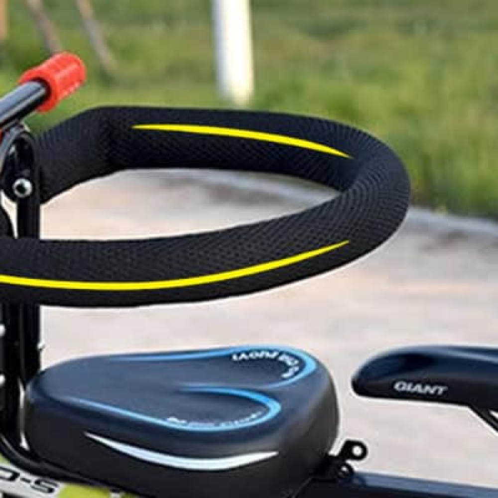 Child Bicycle Seat with Safety Harness and Padded Comfort