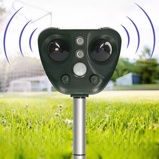 Ultrasonic Solar-Powered Bird Scare Device with 5 Modes