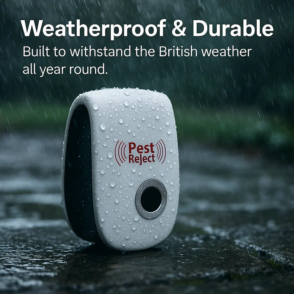 Ultrasonic Pest Repeller for Squirrels and Rodents - Silent Chemical-Free Protection