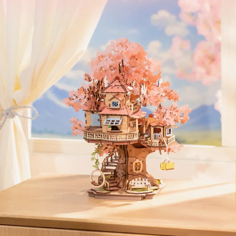 DIY Sakura Tree House Kit - No Glue Needed
