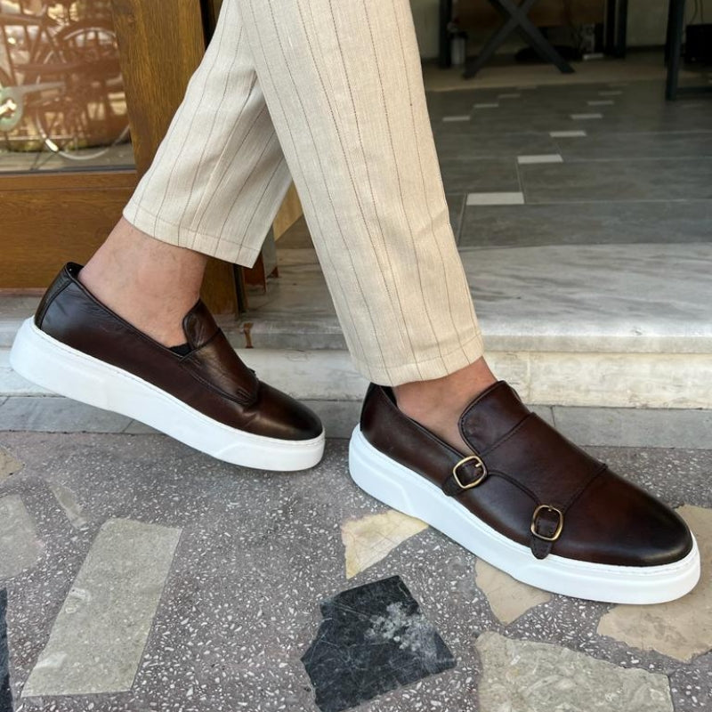 Stylish Monkstrap Shoes for Men - Comfortable Slip-On Design