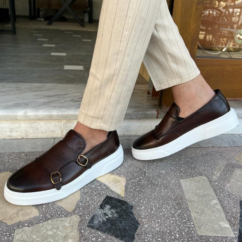 Stylish Monkstrap Shoes for Men - Comfortable Slip-On Design