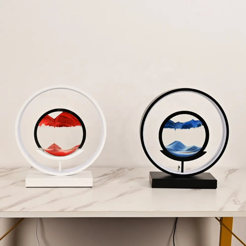 Sand Landscape Lamp with LED Light and Remote Control