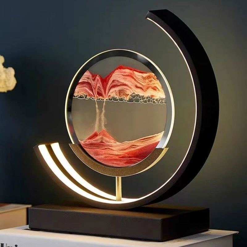 Premium LED Touch Control Sand Lamp - Modern Decorative Lighting