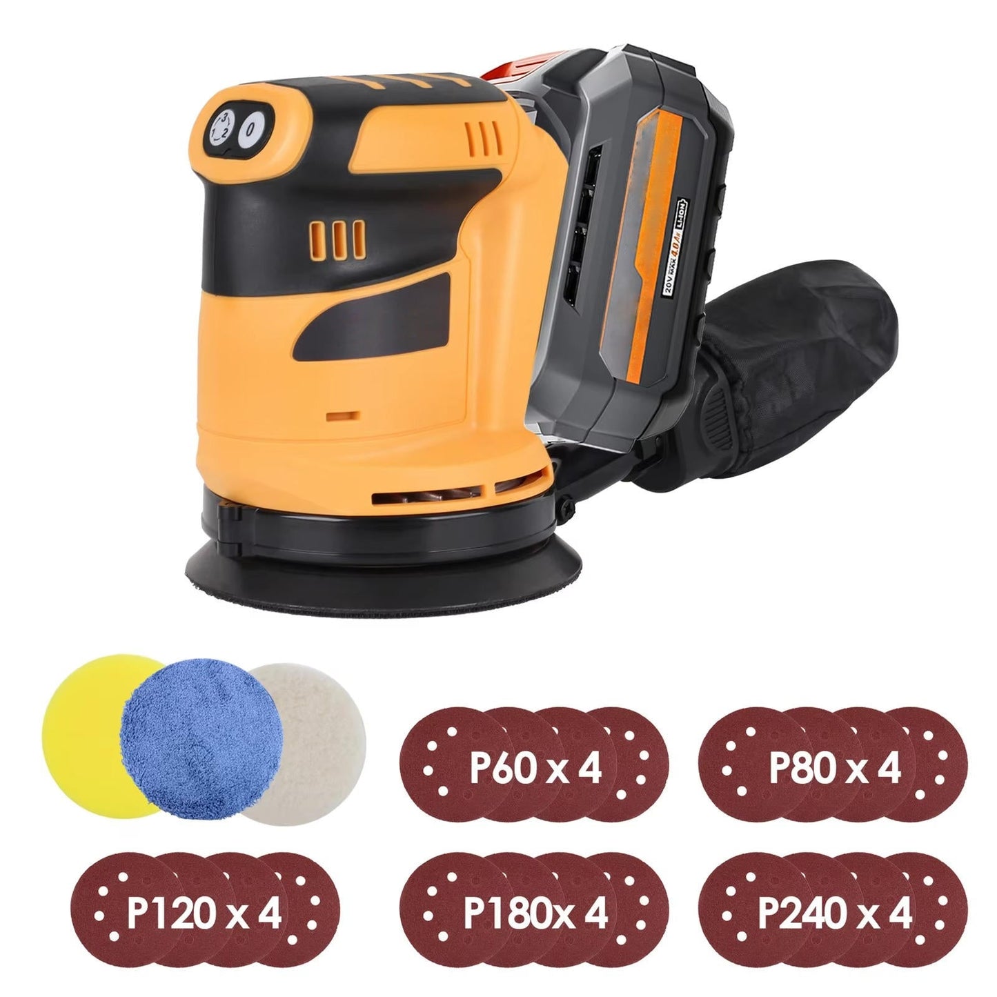 Brushless Orbital Electric Sander with Dust Collection System