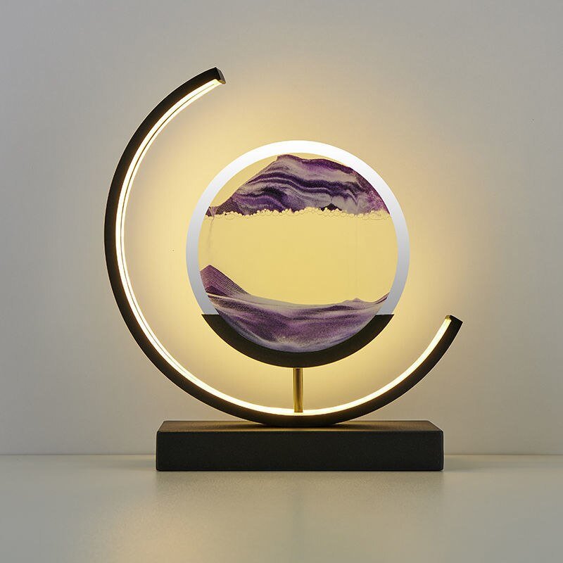 LED Sand Art Light with High-Quality Glass Frame
