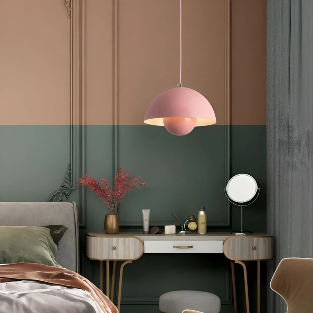 Scandinavian Flower Pendant Lamp with Adjustable Cord
