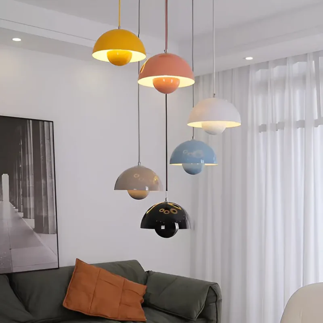 Scandinavian Flower Pendant Lamp with Adjustable Cord