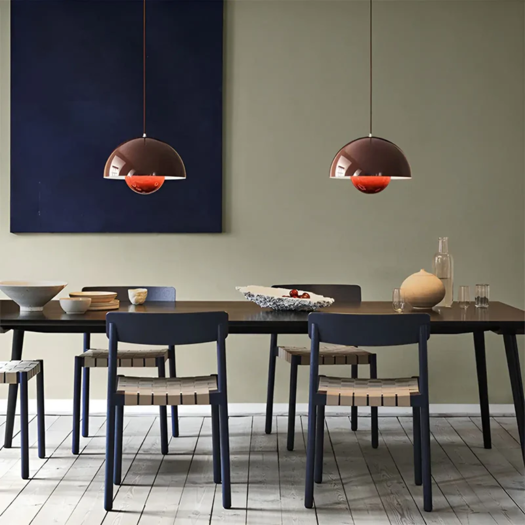Scandinavian Flower Pendant Lamp with Adjustable Cord