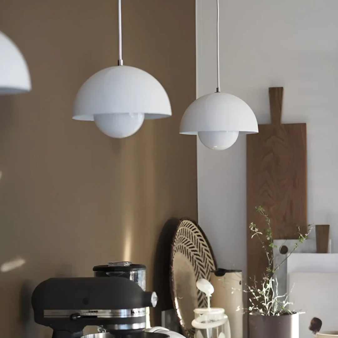 Scandinavian Flower Pendant Lamp with Adjustable Cord