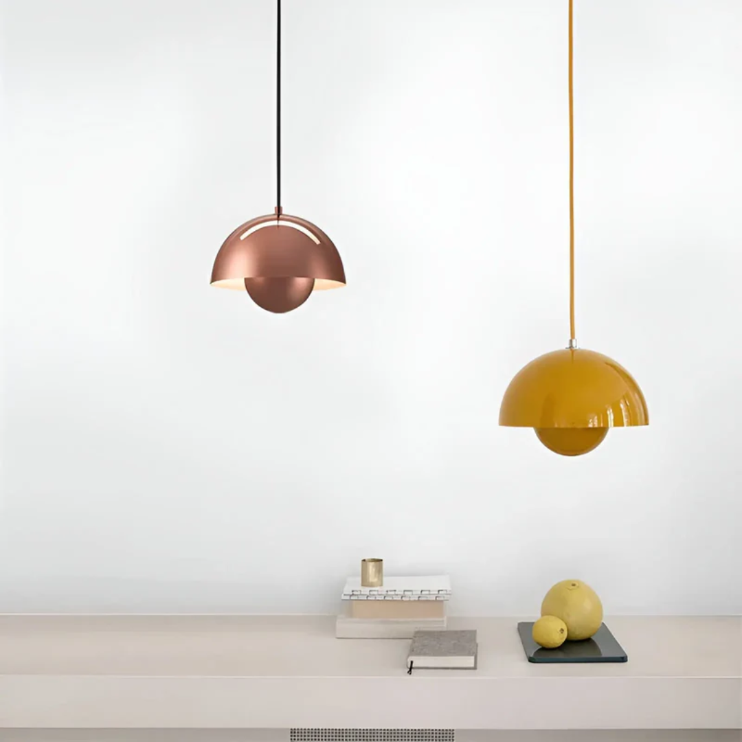 Scandinavian Flower Pendant Lamp with Adjustable Cord