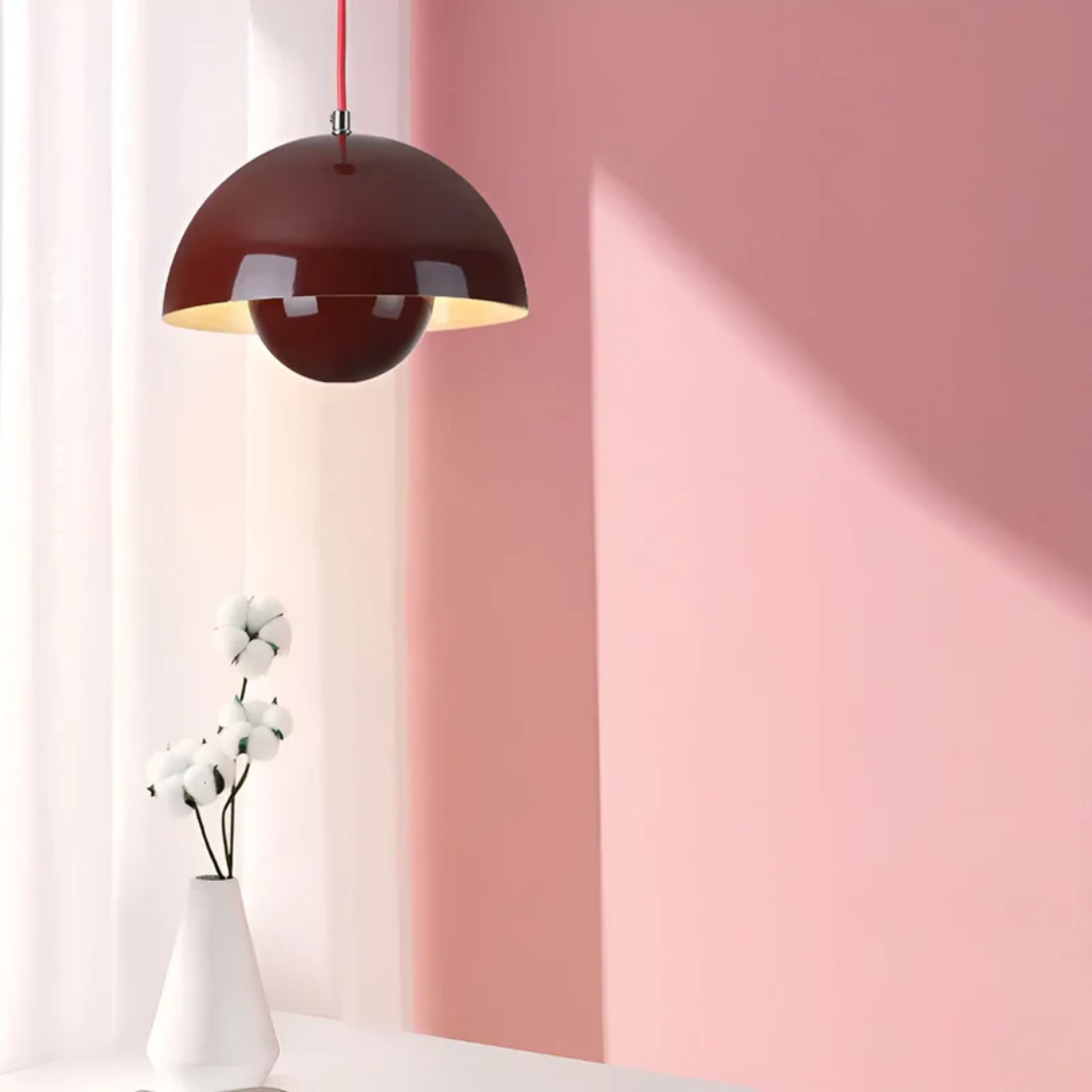 Scandinavian Flower Pendant Lamp with Adjustable Cord