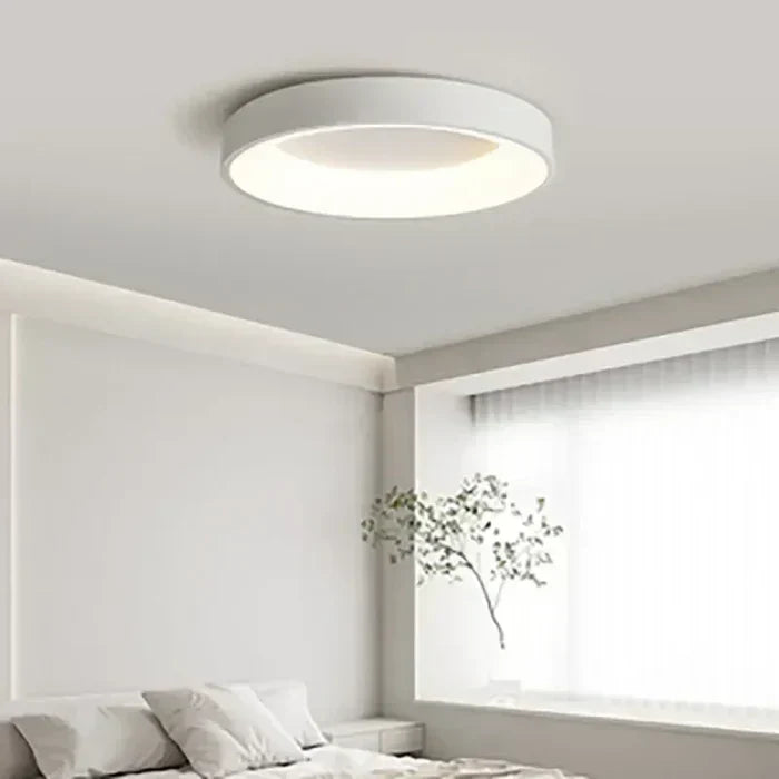 Scandinavian Round LED Ceiling Light - Modern Minimalist Design