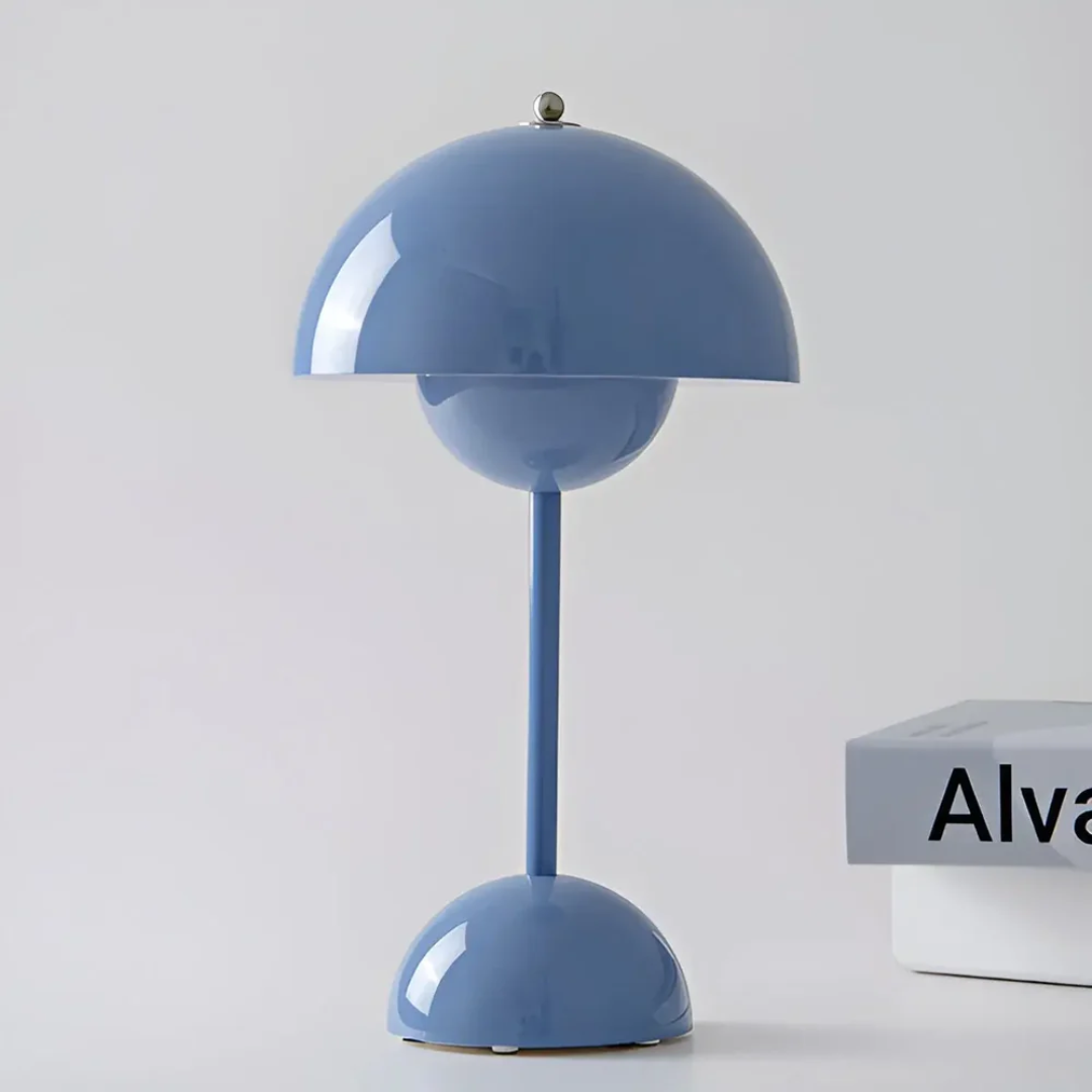 Rechargeable Scandinavian Table Lamp with Adjustable Brightness