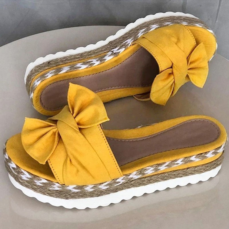 Stylish Summer Sandals with Bow Detail