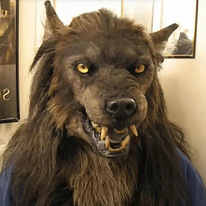 Realistic Scary Wolf Mask for Halloween and Masquerade Parties