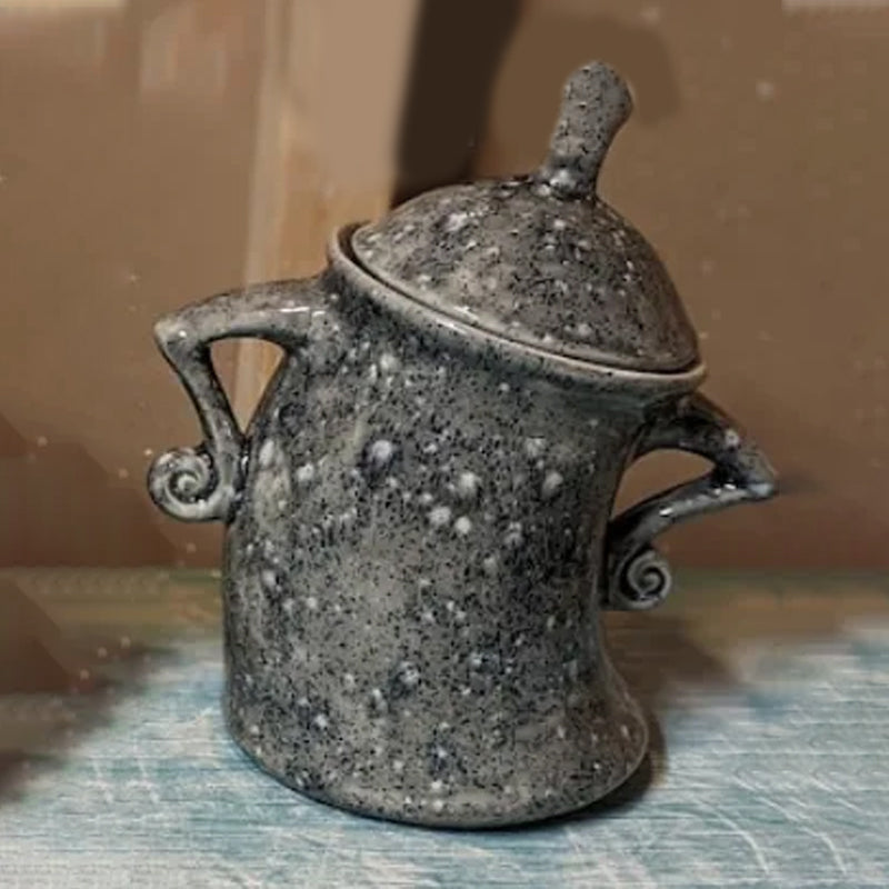 Decorative Storage Jar with Playful Design for Kitchen