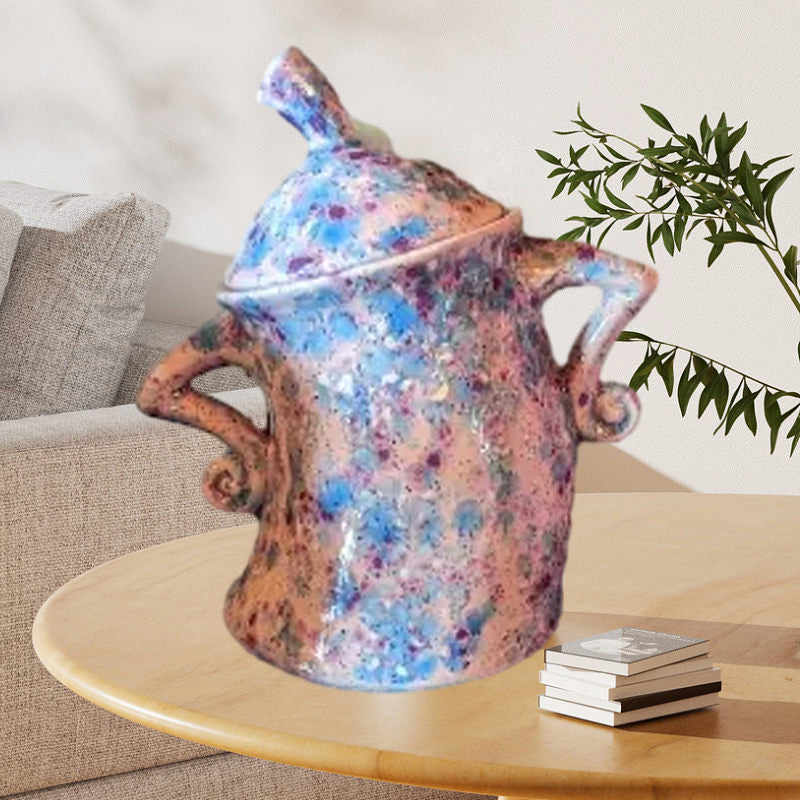 Decorative Storage Jar with Playful Design for Kitchen