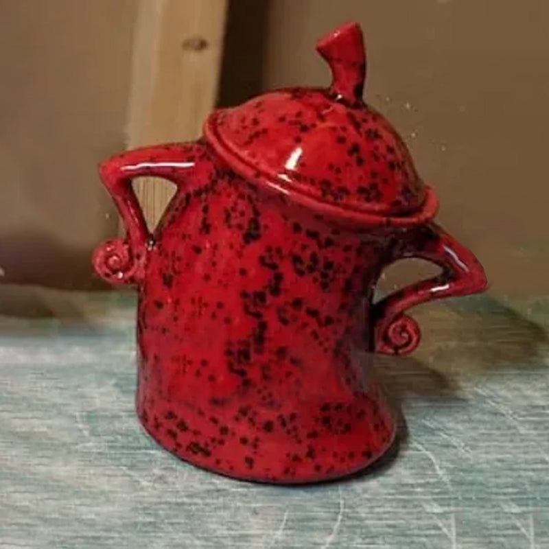 Decorative Storage Jar with Playful Design for Kitchen
