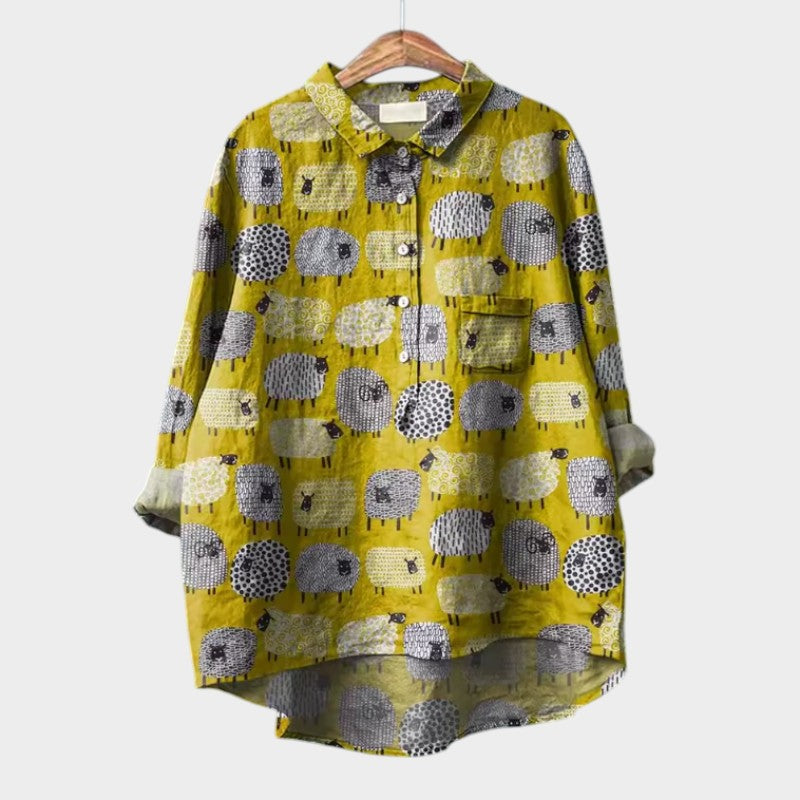 Tilly - Sheep Artistic Blouse