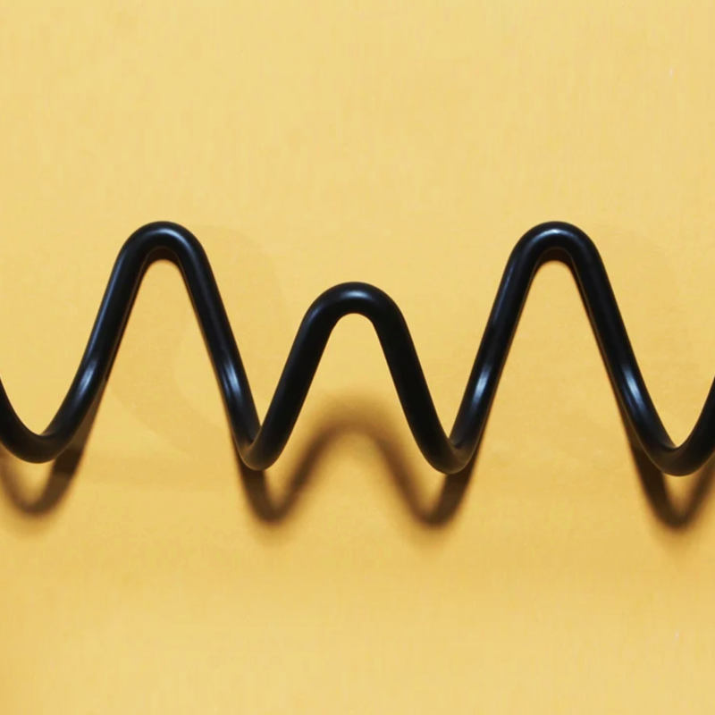 Wall-Mounted Metal Scribble Coat Rack in Black or White